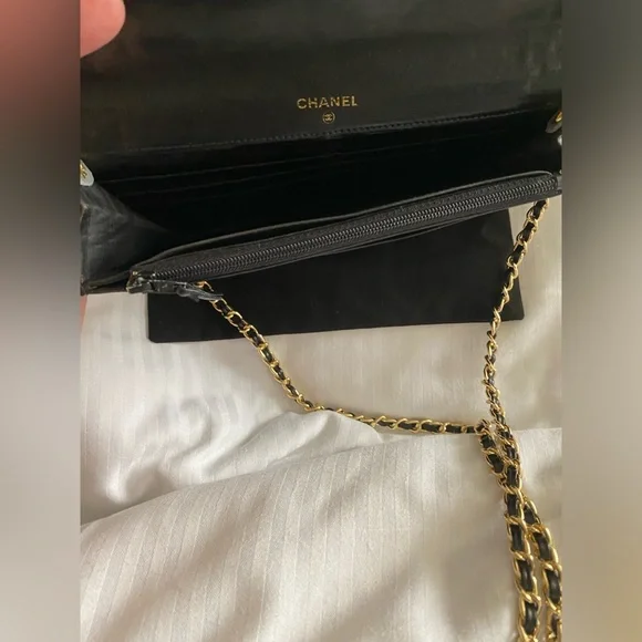 Authentic Black Leather Chanel - Picture 7 of 16